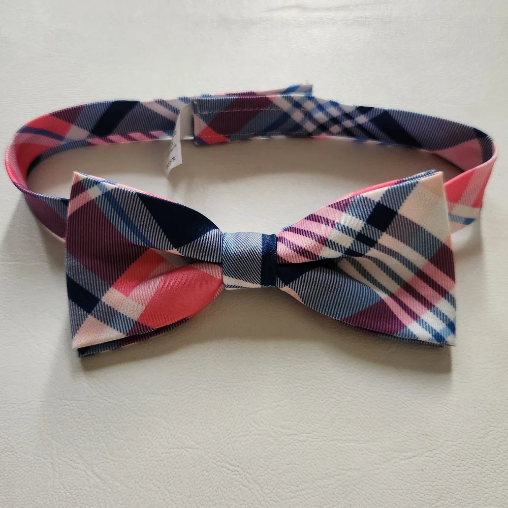 Plaid Kids Bow Tie